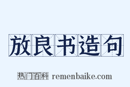 放良书造句是什么意思的图片